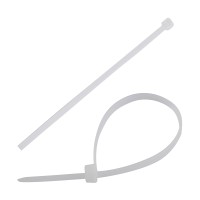 Хомут нейлоновий 5х200 білий (DOZER) (уп. - 100шт)