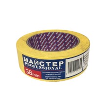 Малярна стрічка"Майстер"38мм жов.(6сп.,36шт/ящ)Pro