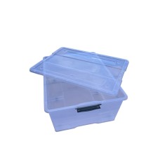 Ящик для зберігання HomeStar 100 л прозорий