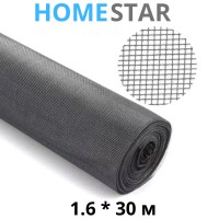 Сітка антимоскітна ТМ HomeStar 1.6*30 м сіра