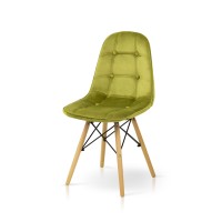 Стілець ДЖАСТІН, велюр оливковий