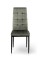 Стілець Айс, чорний/велюр попелястий