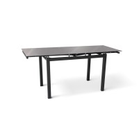 Стіл Венді XS-1025, 110/170*70, чорний (скло)