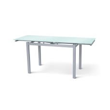 Стіл Венді XS-1025, 80/130*65, білий/сірі ноги