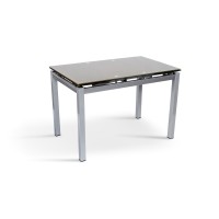 Стіл Венді XS-1025, 80/130*65, кавовий (скло)