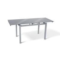 Стіл Венді XS-1025, 80/130*65, сірий (скло)