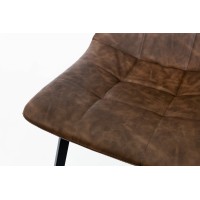 Стілець Чілі (квадрат) чорний/ коричневийRU-05