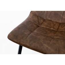 Стілець Чілі (квадрат) чорний/ коричневийRU-05