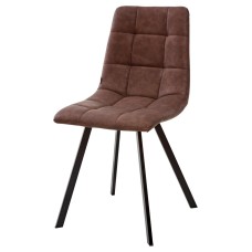 Стілець Чілі (квадрат) чорний/ коричневийRU-05