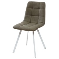 Стілець Чілі (квадрат) білий/хаккі RU-04