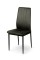 Стілець Річь, чорний/велюр графітовий