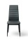 Стілець Ріо, чорний/ шкірзам сірий