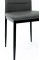 Стілець Ріо, чорний/ шкірзам сірий