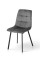 Стілець Ментос чорний/ велюр сірий