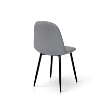 Стілець Марс, чорний/ тканина сіра