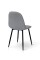Стілець Марс, чорний/ тканина сіра