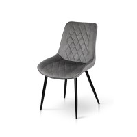 Стілець КОРФУ, велюр сірий