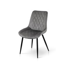 Стілець КОРФУ, велюр сірий
