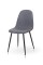 Стілець Немо, чорний/ тканина сіра