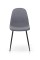 Стілець Немо, чорний/ тканина сіра