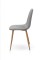 Стілець Ембер-L, термо/велюр світло-сірий