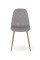 Стілець Ембер-L, термо/велюр світло-сірий