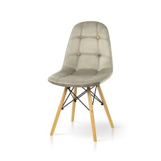 Стілець ДЖАСТІН, велюр пісочний