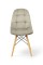 Стілець ДЖАСТІН, велюр пісочний