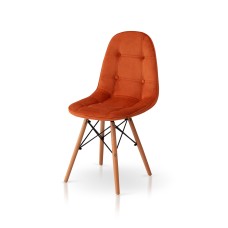 Стілець ДЖАСТІН, велюр гірчичний