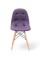 Стілець ДЖАСТІН, велюр бузковий