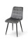 Стілець Віллі чорний/ велюр сірий