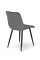 Стілець Віллі чорний/ велюр сірий