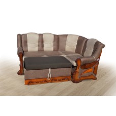 М"який куток розкл.Візит 175*130(Brown+Beig) горіх
