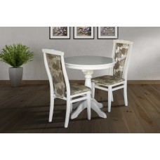 Стіл Чумак-2 розкл (D=80)+30), білий