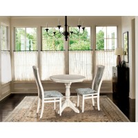 Стіл Чумак нерозкл (D=80), слон кістка