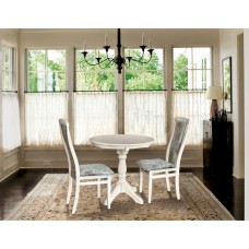 Стіл Чумак нерозкл (D=80), слон кістка