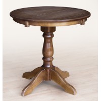 Стіл Чумак-2 розкл (D=80)+30), темн горіх