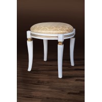 Банкетка кругла Ф 460 (біла-патина/авилла2/2)