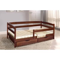 Ліжко Єва, ящ. 800*1900, темний горіх