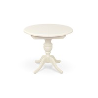 Стіл обідній Гермес Д=89 ( +38 ), ваніль