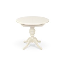 Стіл обідній Гермес Д=89 ( +38 ), ваніль