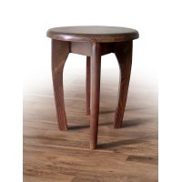 Табурет обідній КРУГЛИЙ, горіх