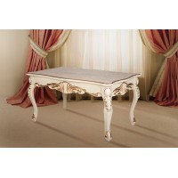 Стіл журнал Скарлетт 100*60, слонова кістка+патина