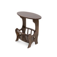 Столик газетниця, світлий горіх---