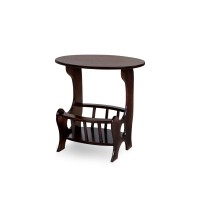 Столик газетниця, темний горіх