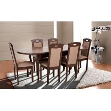 Стіл обідній Твіст (1260+340)*810, горіх темн.