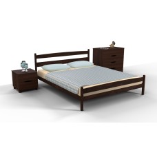 Ліжко Лікерія з ізножьем 1800*2000 темн.горіх