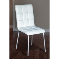 Стілець Аманда (шкірзам білий)---