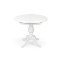 Стіл обідній Гермес Д=89 ( +38 ), білий