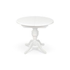 Стіл обідній Гермес Д=89 ( +38 ), білий